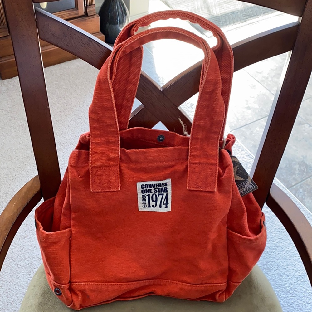 Orange Converse bag